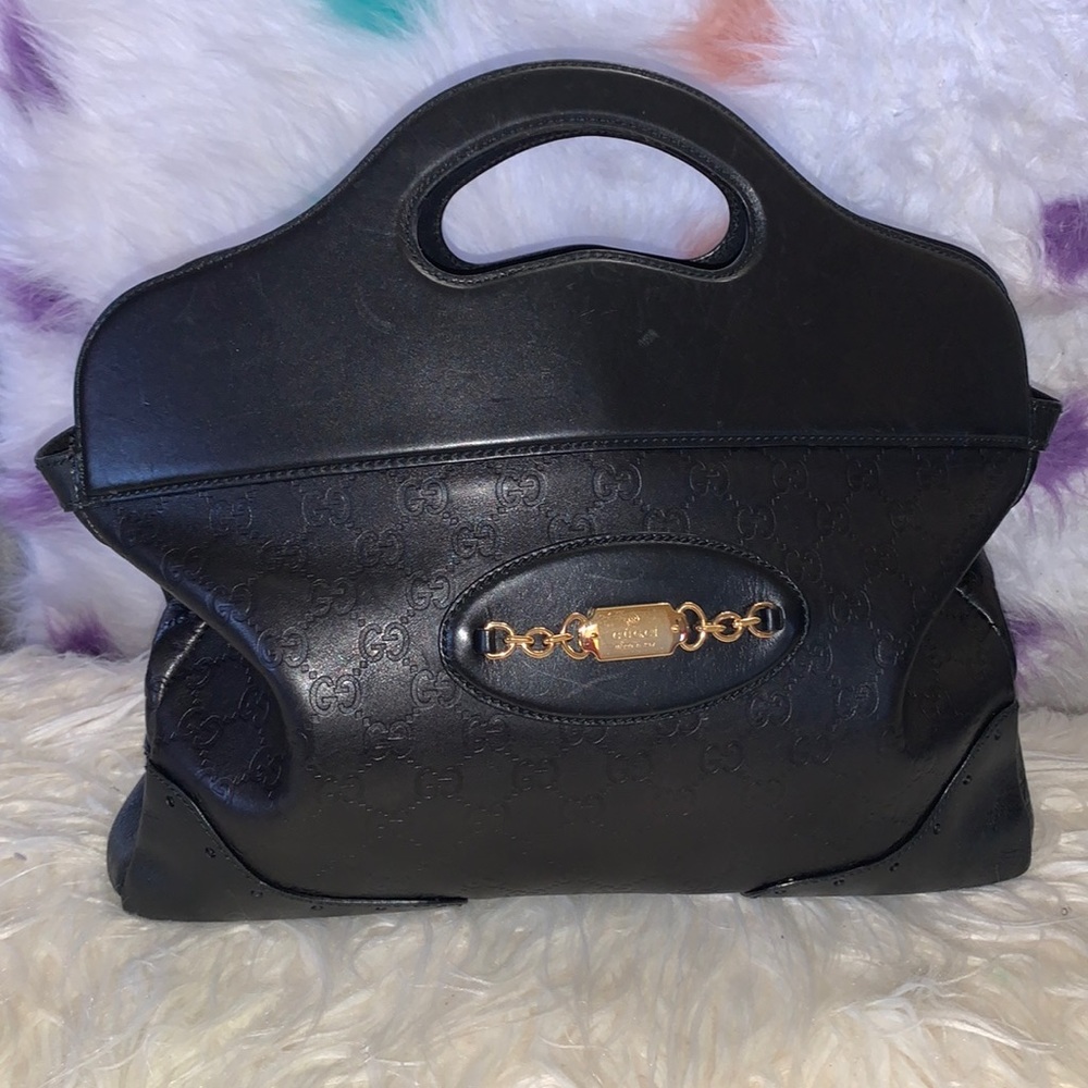 Vintage Black Gucci bag, comes with duffle bag